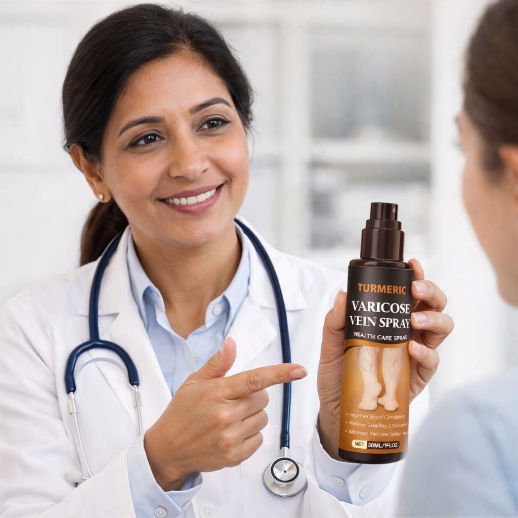 (Buy 1 Get 1 Free) Herbal Turmeric Varicose Vein Spray – Feel Relief in Minutes 🌿🟡