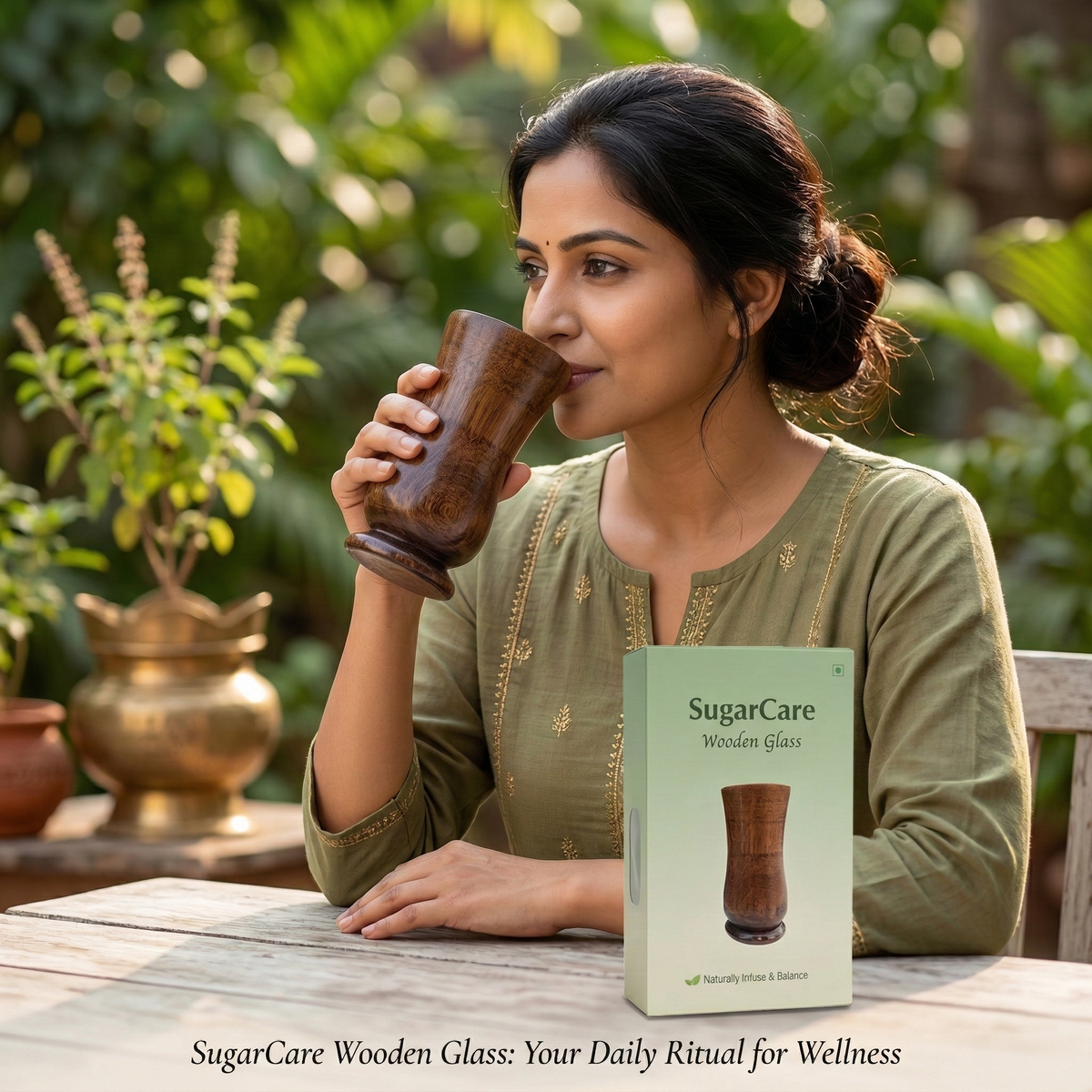 Ayurvedic Vijaysar Wood Sugar Control Glass
