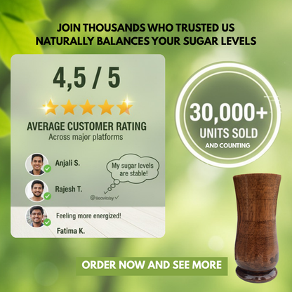 Ayurvedic Vijaysar Wood Sugar Control Glass