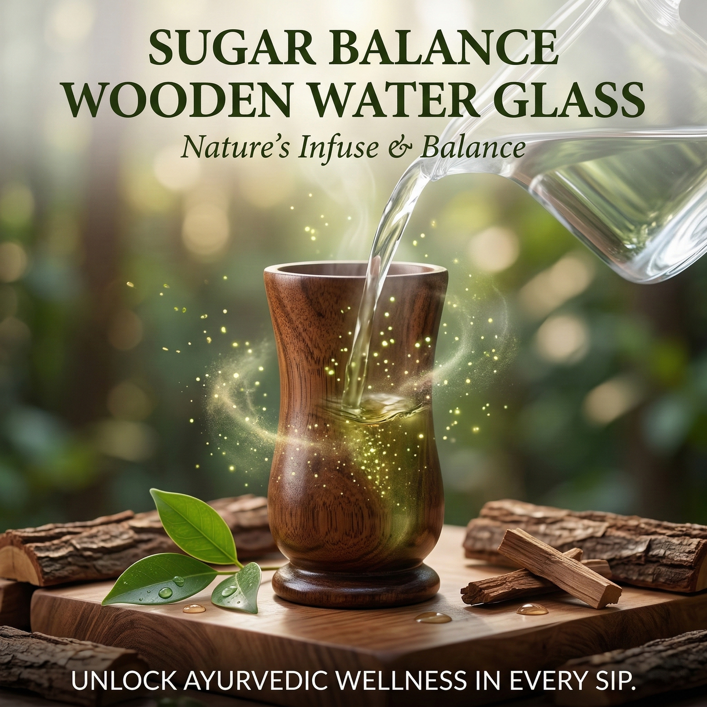 Ayurvedic Vijaysar Wood Sugar Control Glass