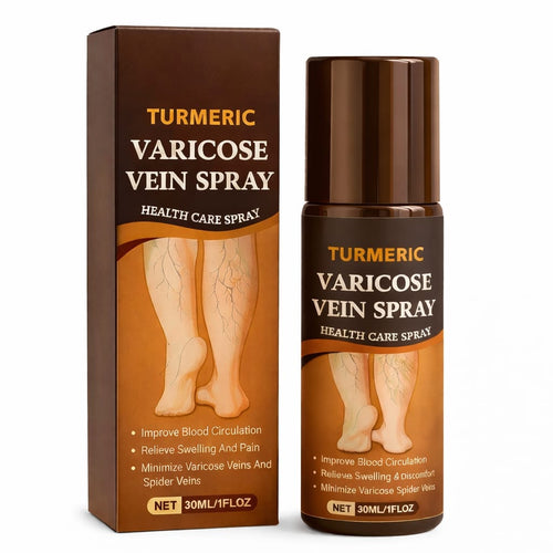 (Buy 1 Get 1 Free) Herbal Turmeric Varicose Vein Spray – Feel Relief in Minutes 🌿🟡